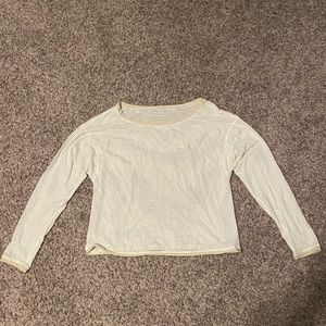 Lululemon white cover-up long sleeve shirt